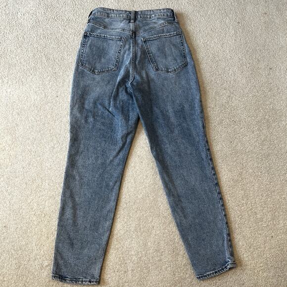 Old Navy Womens Jeans Size 4 High Rise O.G. Straight Blue Denim Light Wash 27x26 - Picture 4 of 11